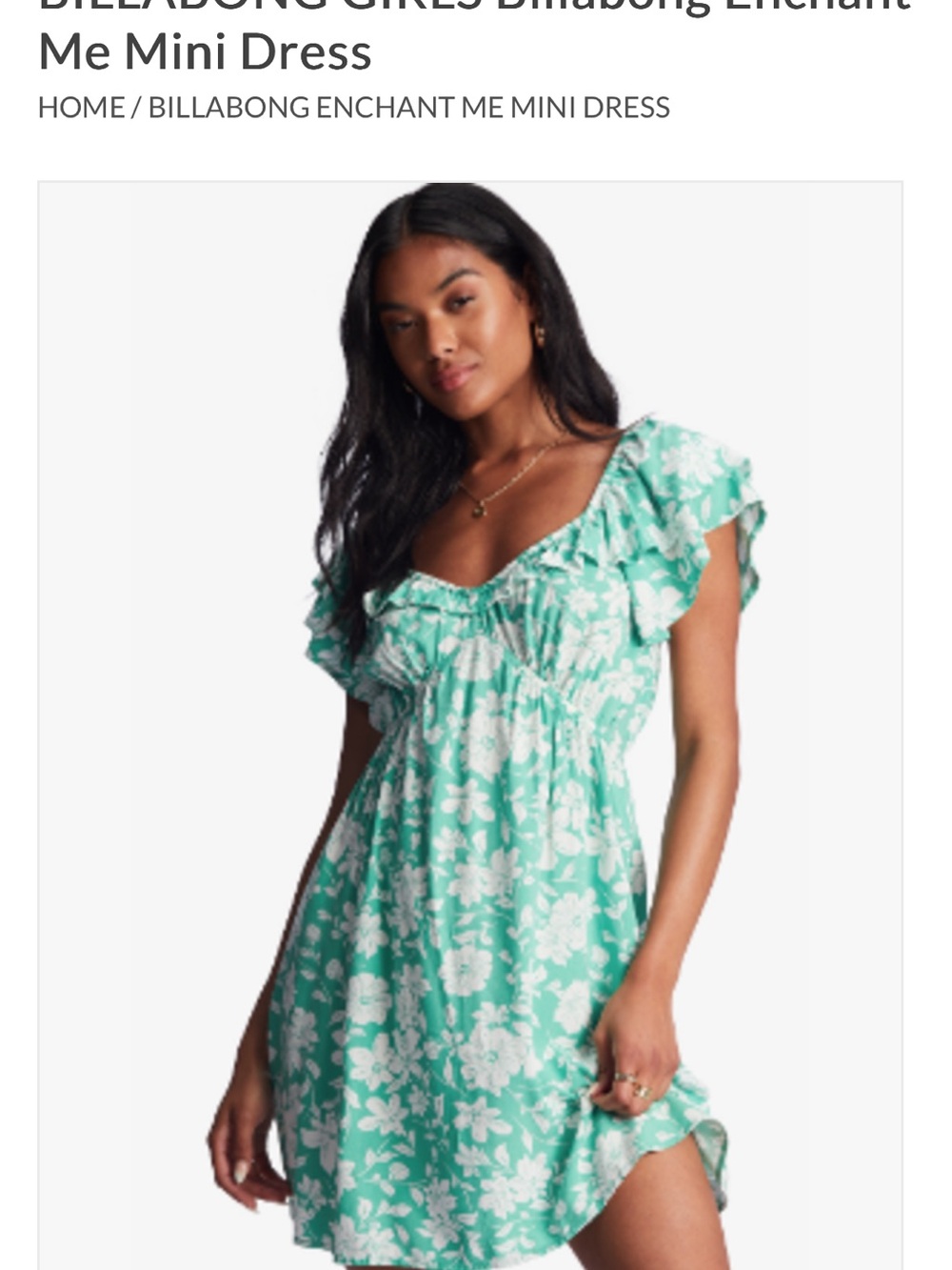 NWT XS BILLABONG Billabong Enchant
Me Mini Dress - Picture 5 of 6